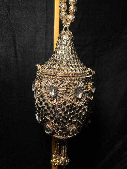Bronze Pineapple Metal Clutch | RMC-10
