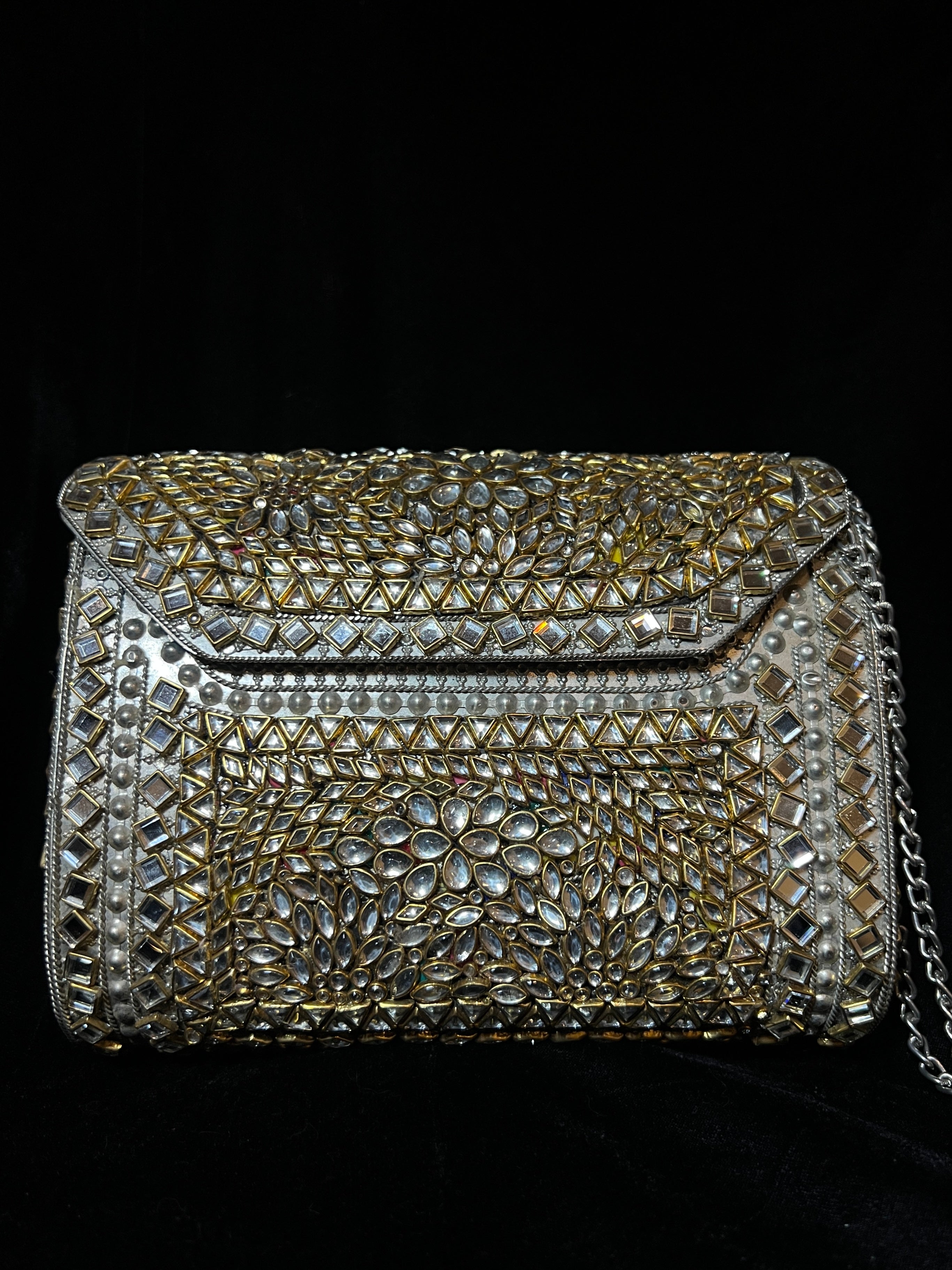 Large Kundan Clutch | RKC-04
