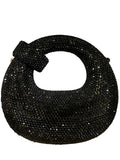 Black Rhinestone Babydoll Bag | RMC - 43