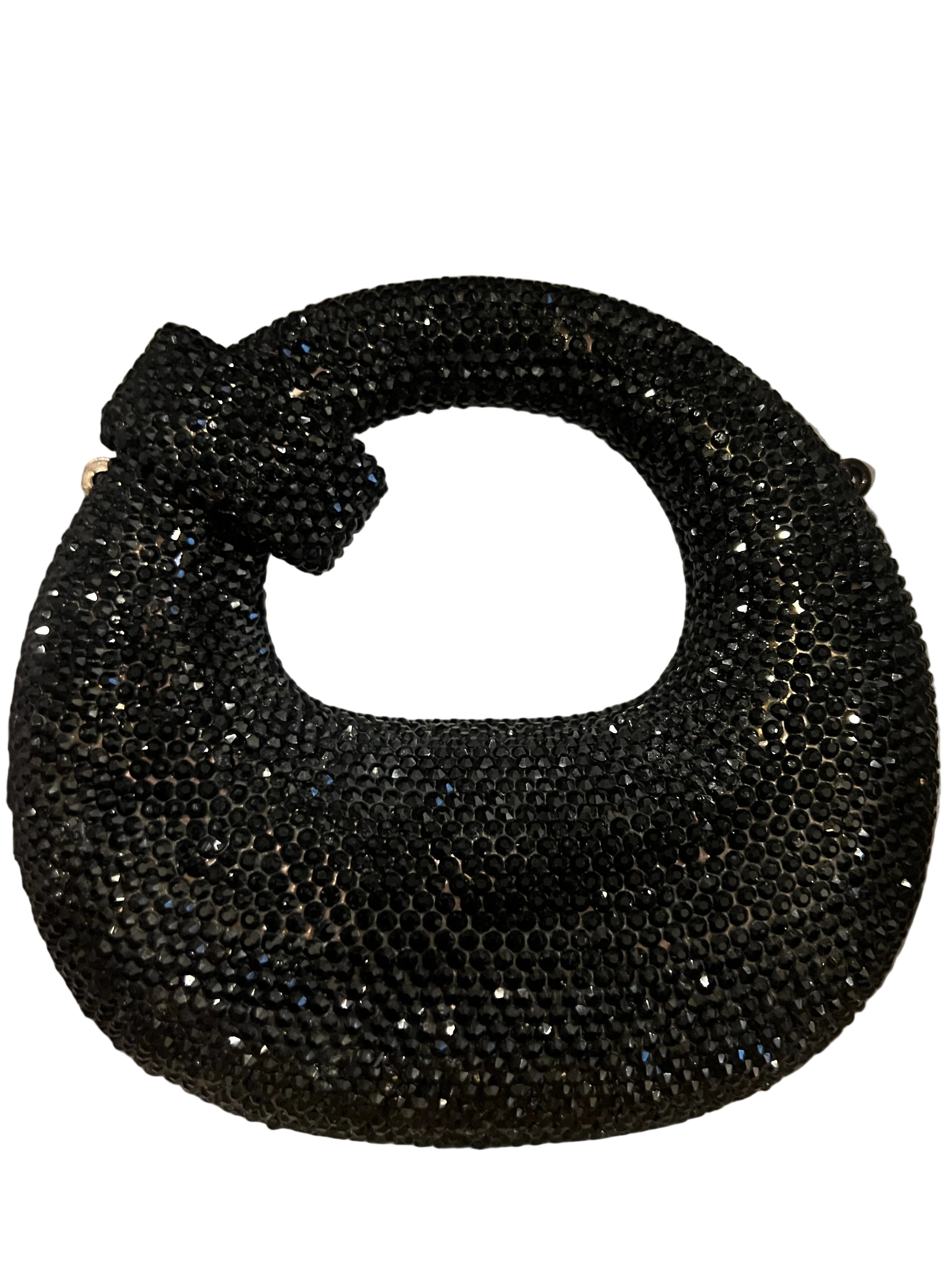 Black Rhinestone Babydoll Bag | RMC - 43