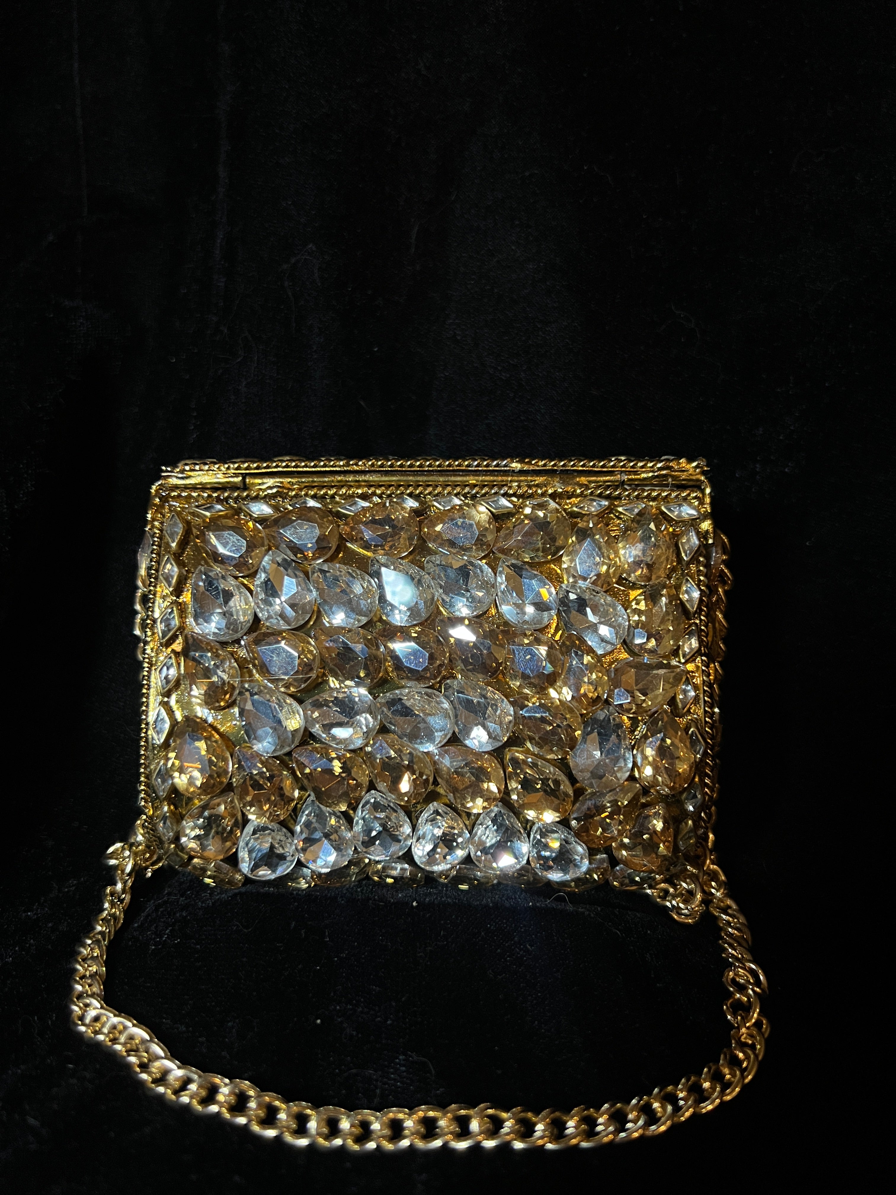Small Bronze Kundan Clutch | RKC-12
