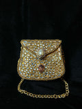 XS Bronze Kundan Clutch | RKC-16