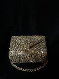 Small Bronze Kundan Clutch | RKC-12
