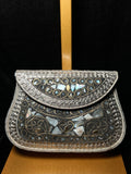 Small Gold & Black Metal Ceramic Clutch | RMC-18