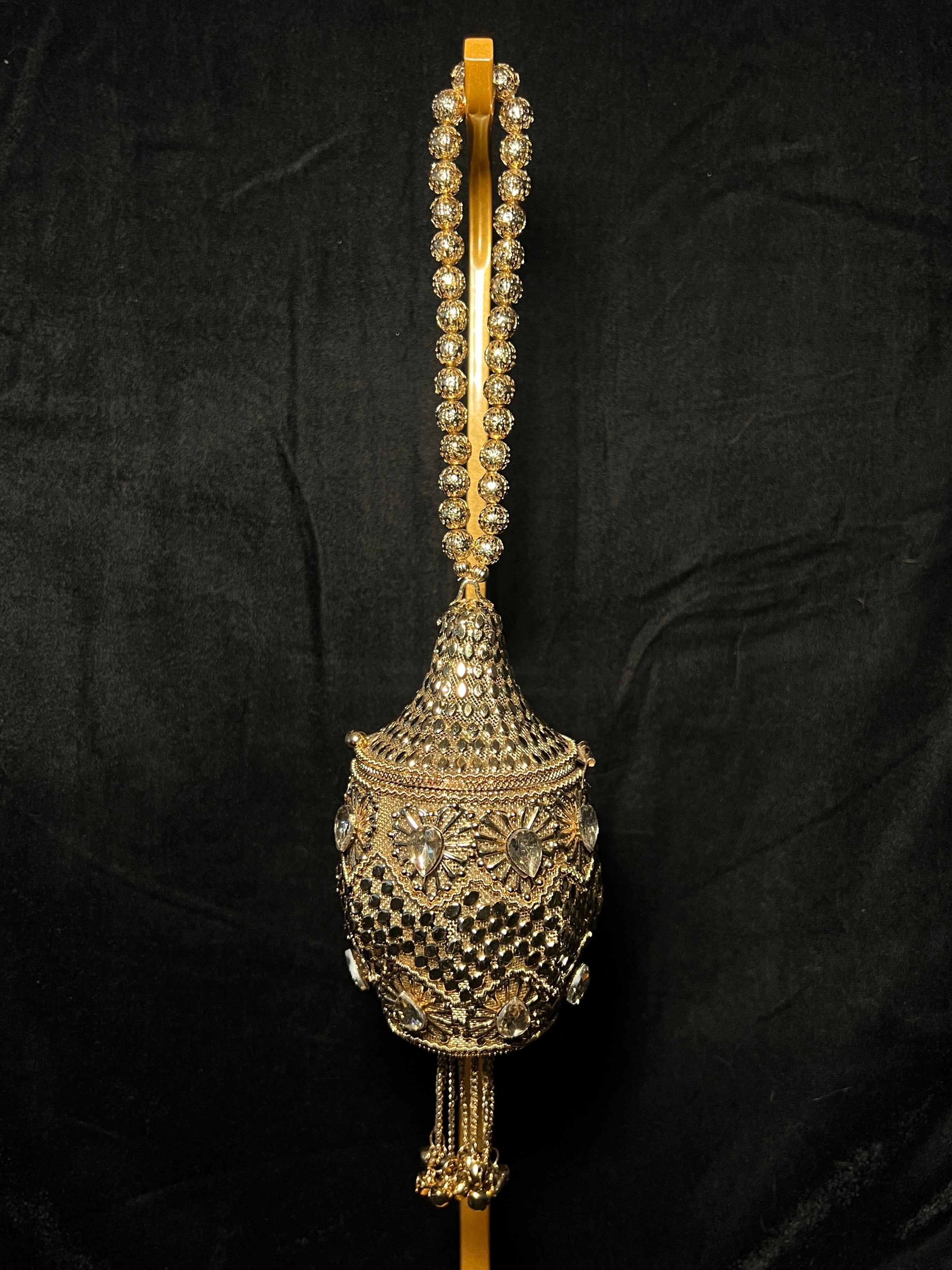 Bronze Pineapple Metal Clutch | RMC-10