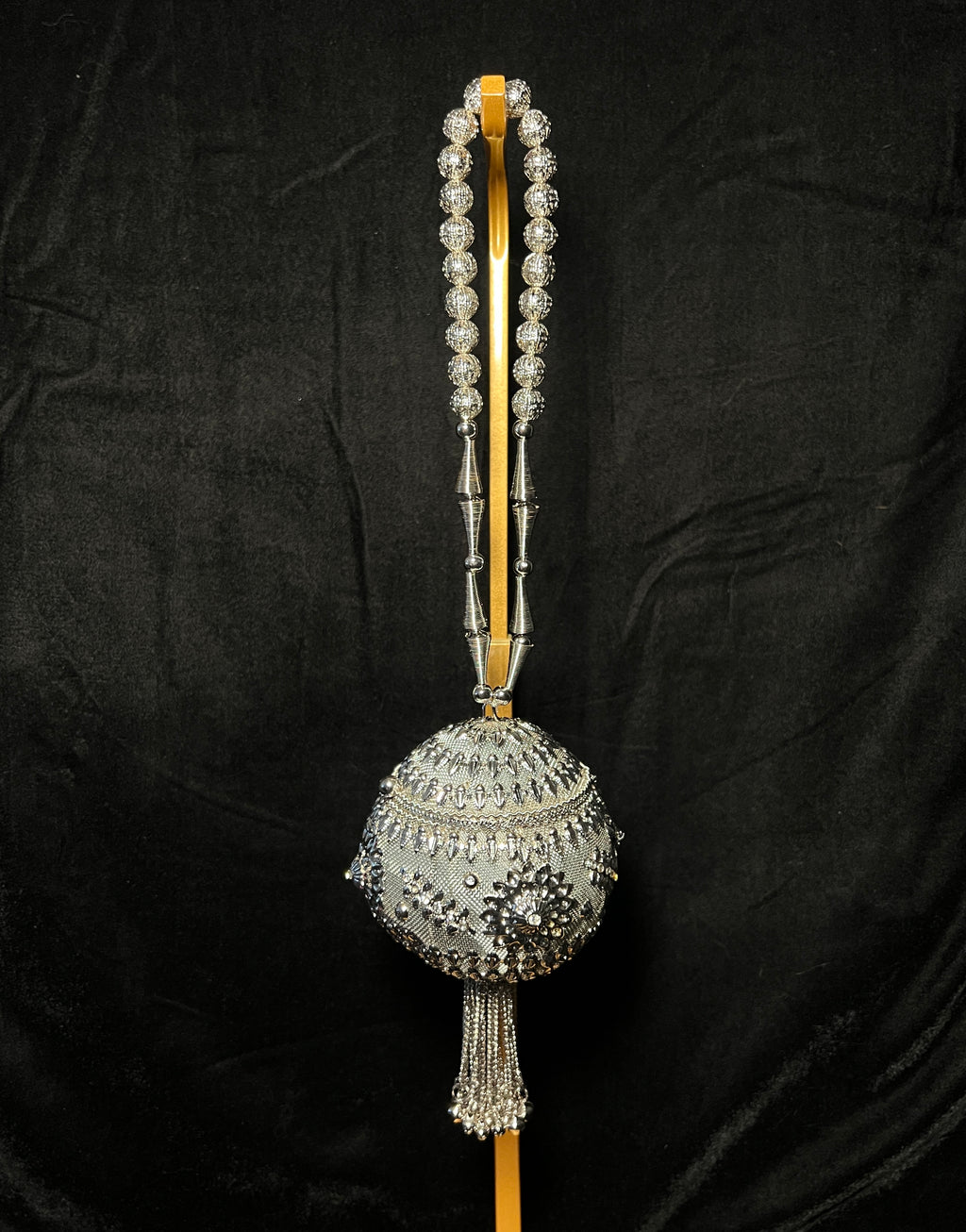 Silver Sphere Metal Clutch | RMC - 08