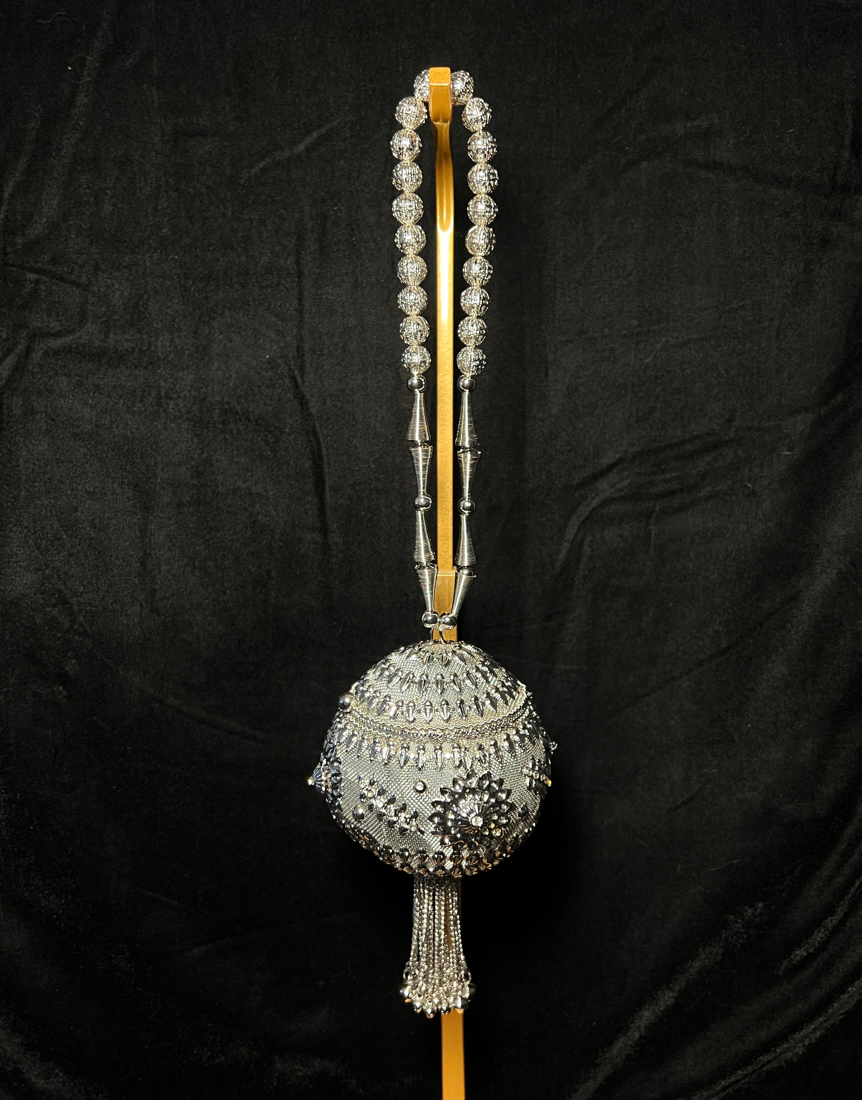 Silver Sphere Metal Clutch | RMC - 08