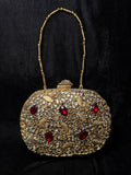 Bridal Kundan Clutch with Red Stones | RKC-61
