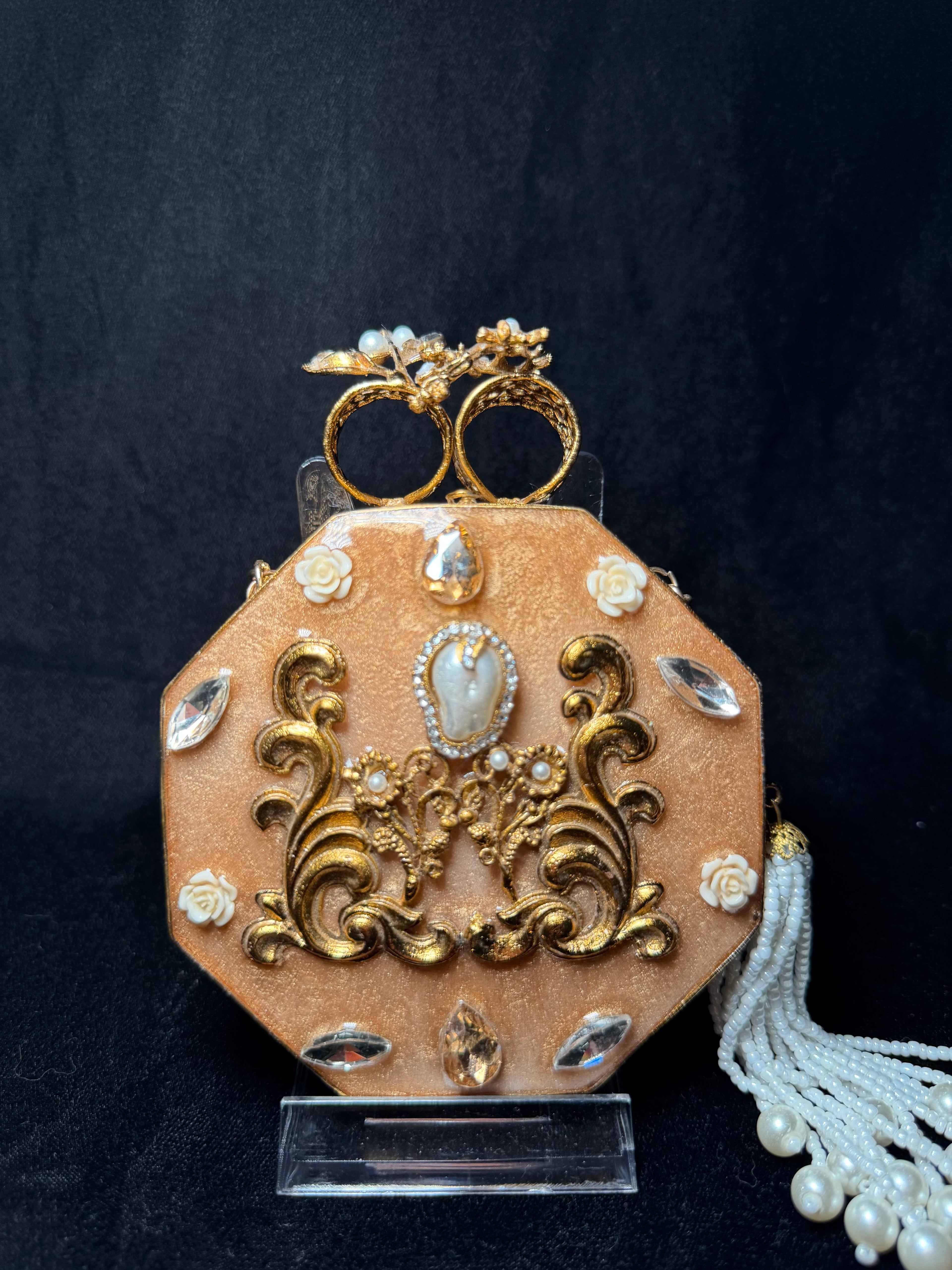 Small Hexagon Metal Clutch | RKC-209