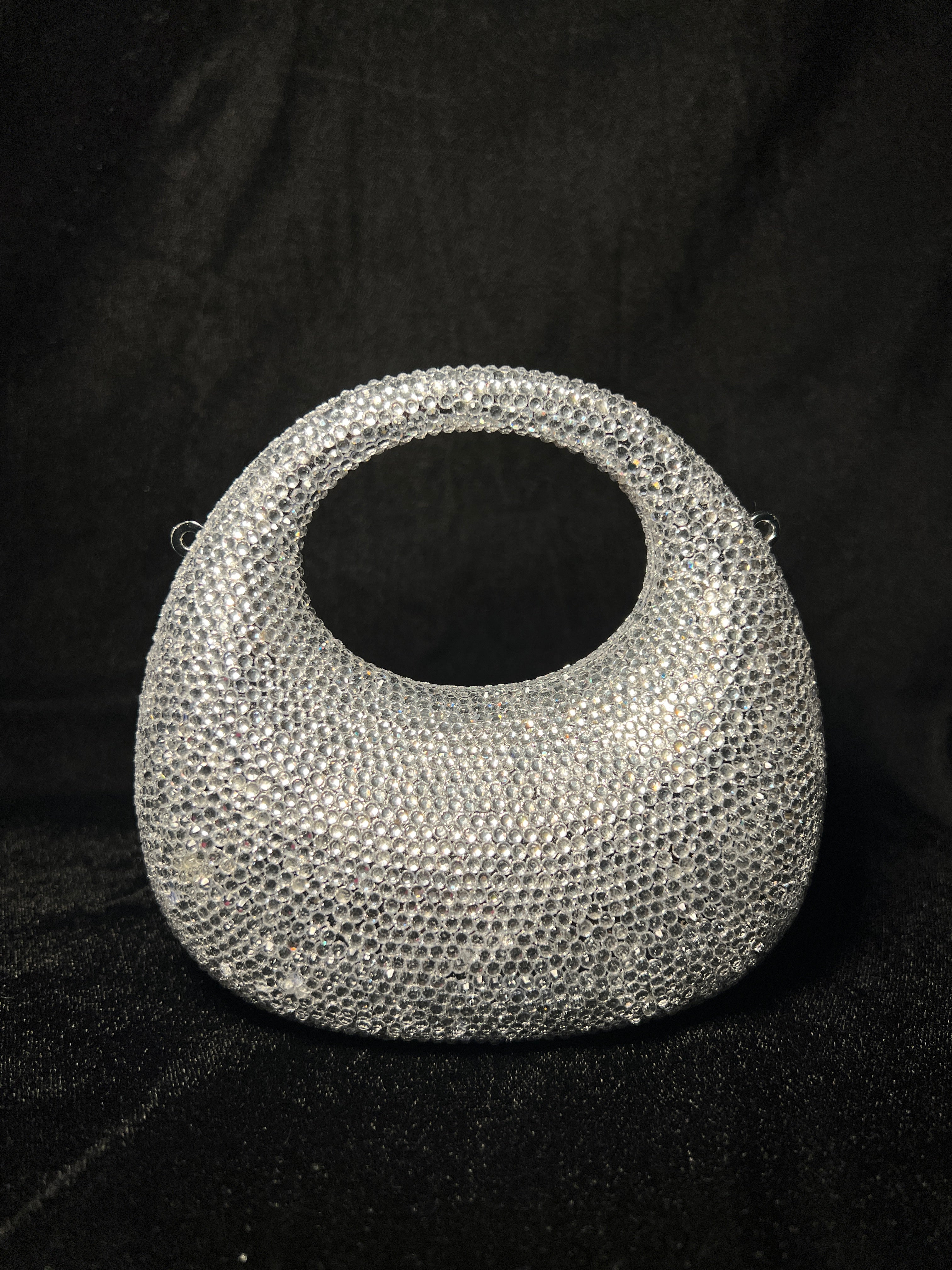 Silver Rhinestone Clutch | RRC-02