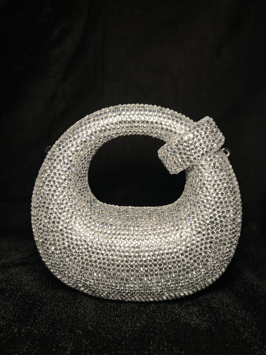 Silver Bubble Rhinestone Clutch | RRC-03