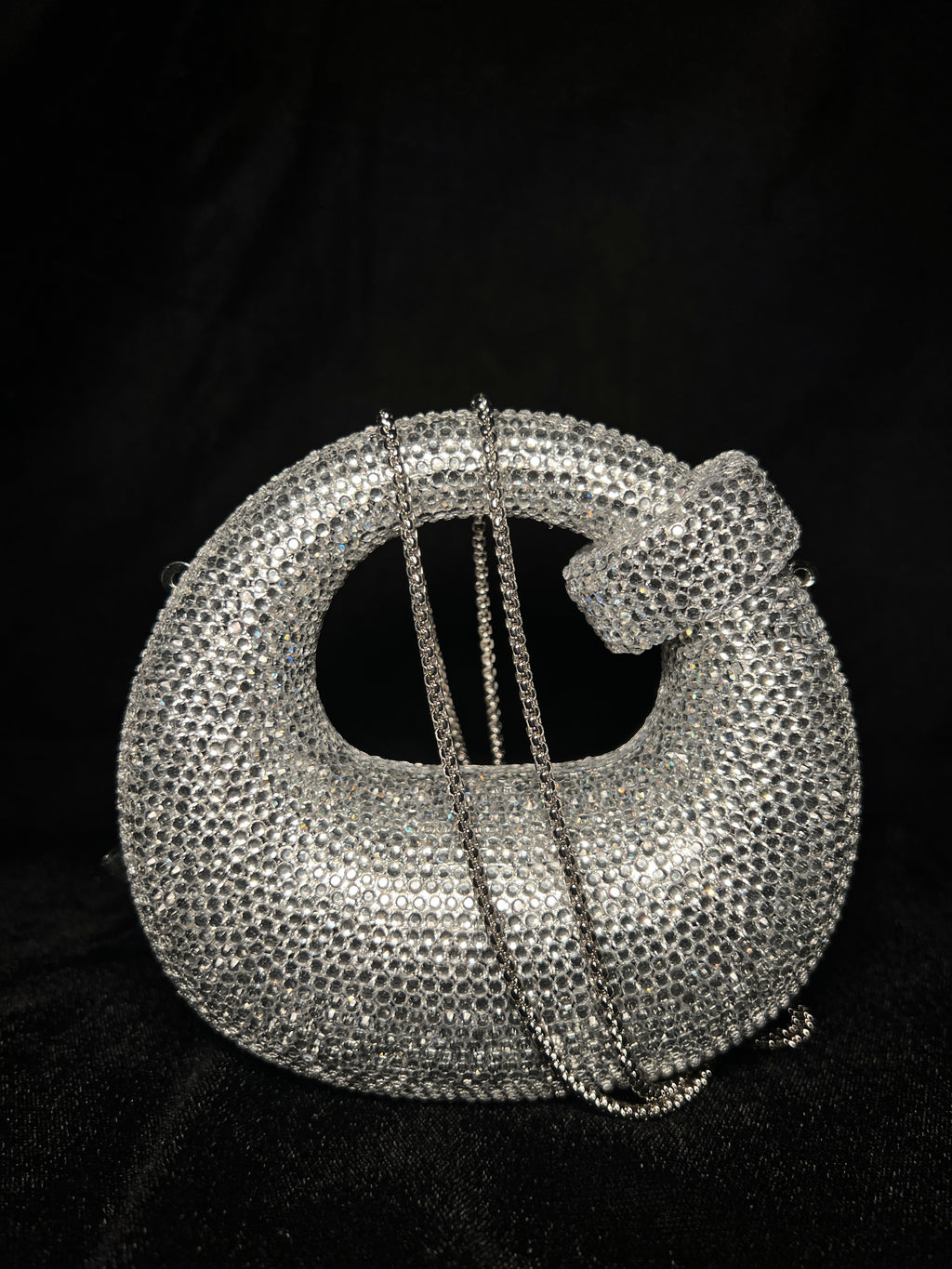 Silver Bubble Rhinestone Clutch | RRC-03