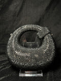 Black Bubble Rhinestone Clutch | RRC-04