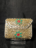 Small Rectangular Kundan Clutch | RKC-101
