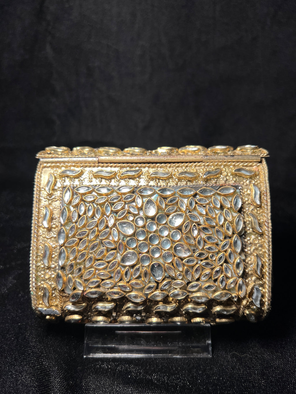Small Rectangular Kundan Clutch | RKC-102