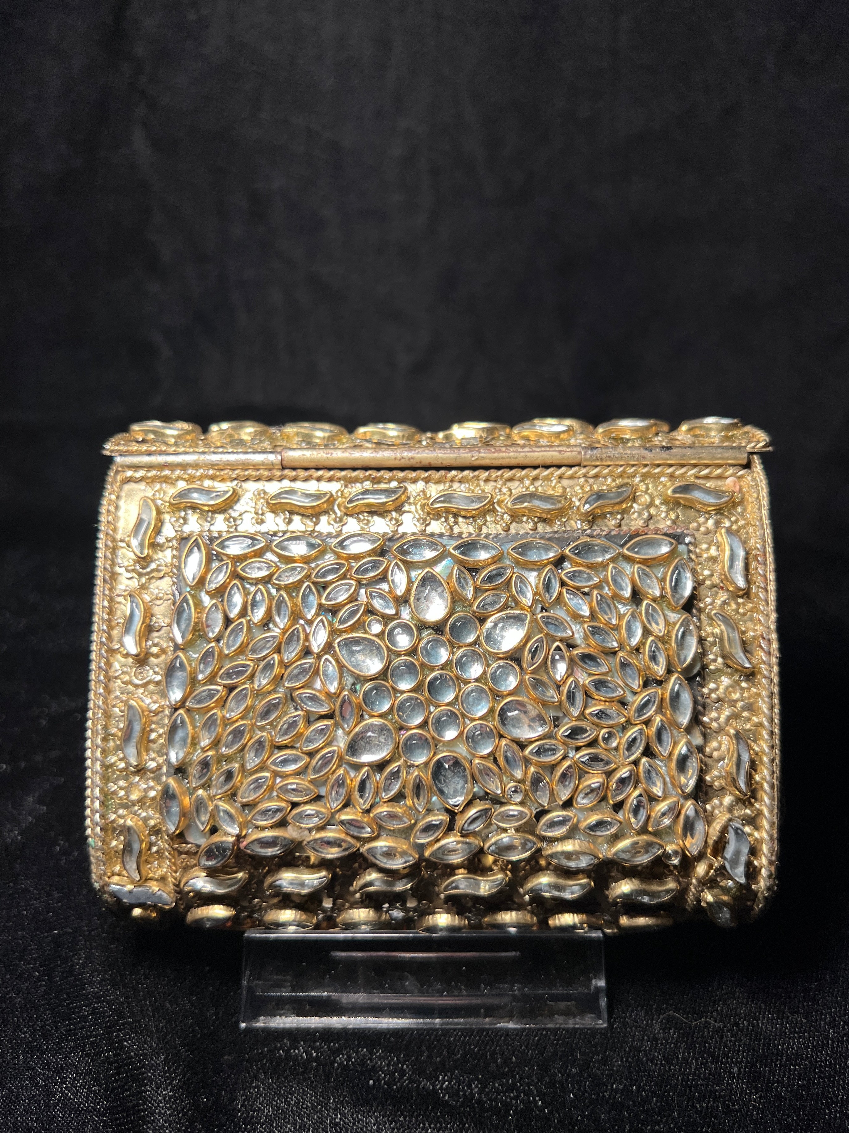 Small Rectangular Kundan Clutch | RKC-102