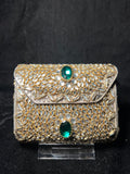 Small Rectangular Kundan Clutch | RKC-104