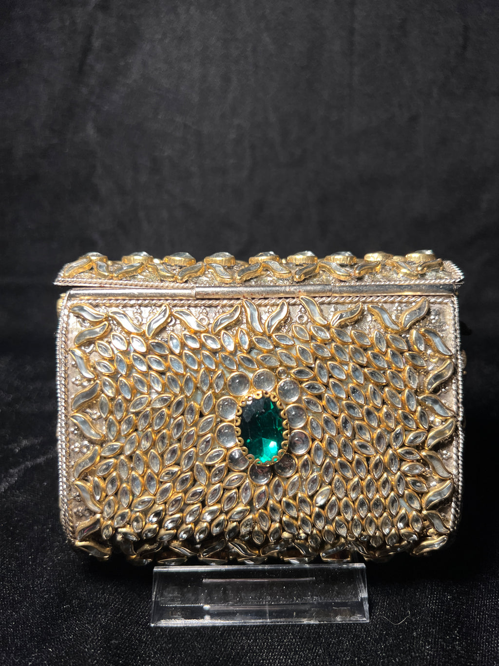 Small Rectangular Kundan Clutch | RKC-104