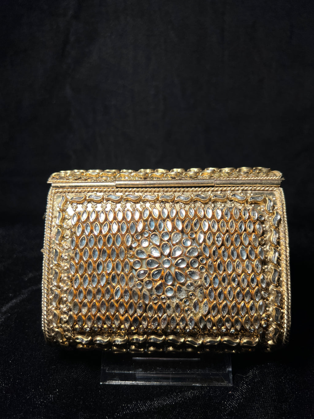 Small Rectangular Kundan Clutch | RKC-106