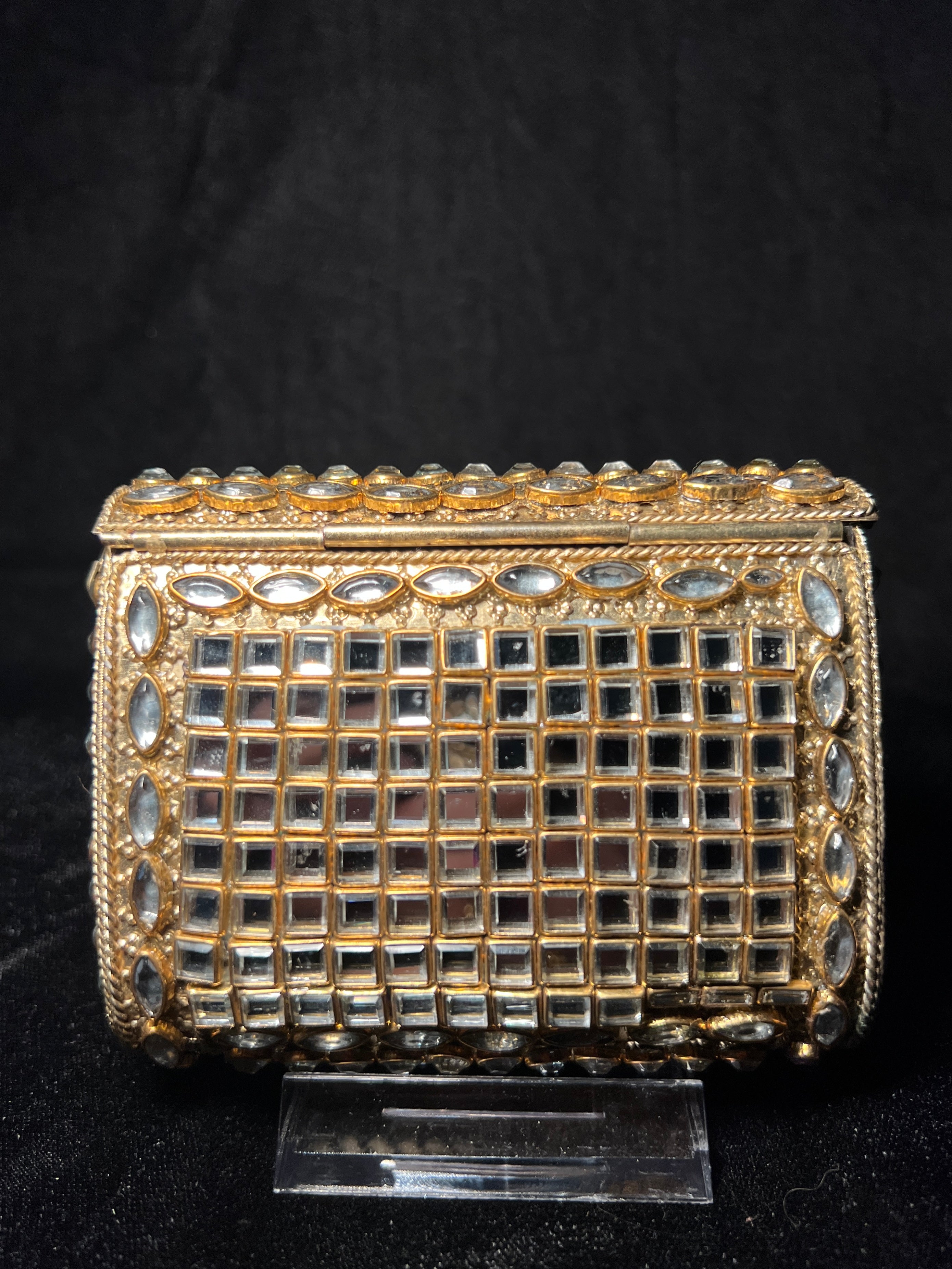 Small Rectangular Kundan Clutch | RKC-108