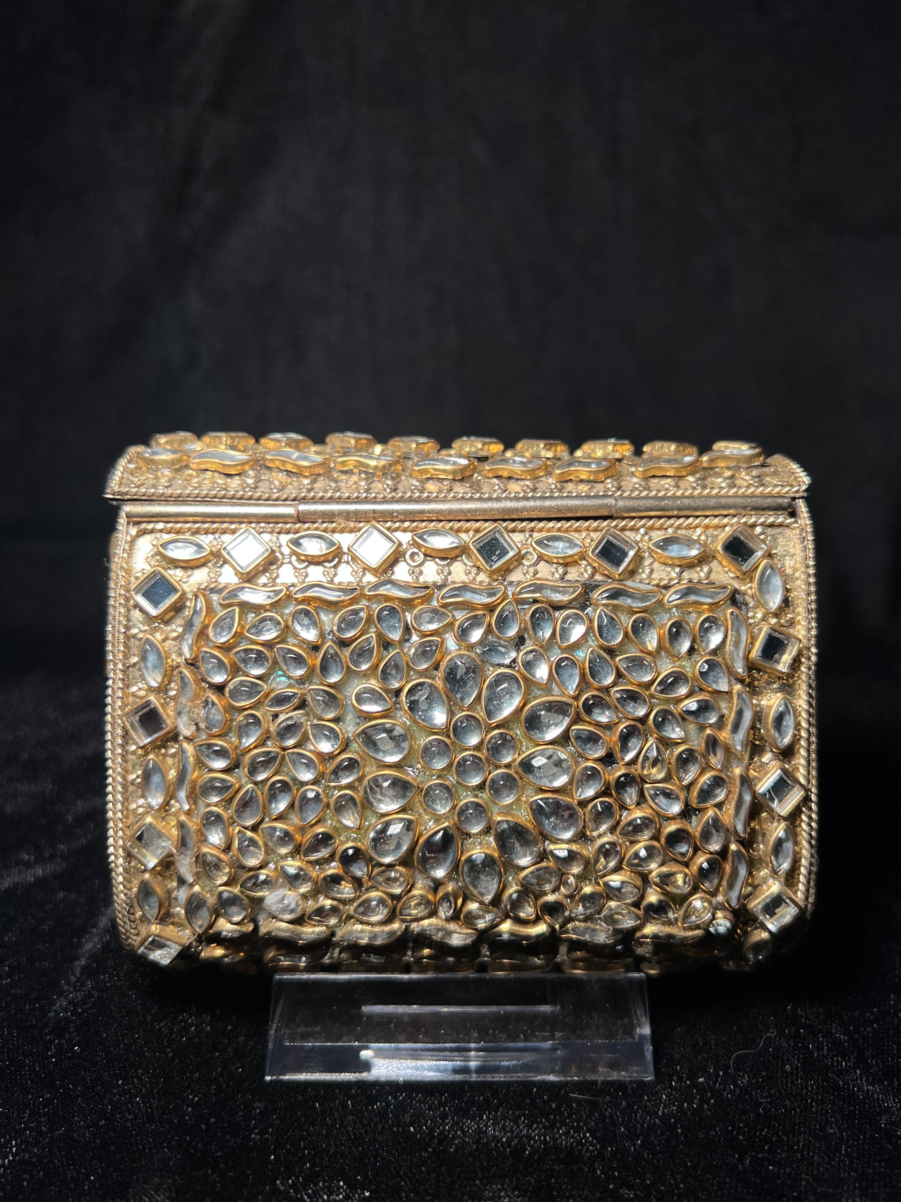 Small Rectangular Kundan Clutch | RKC-109