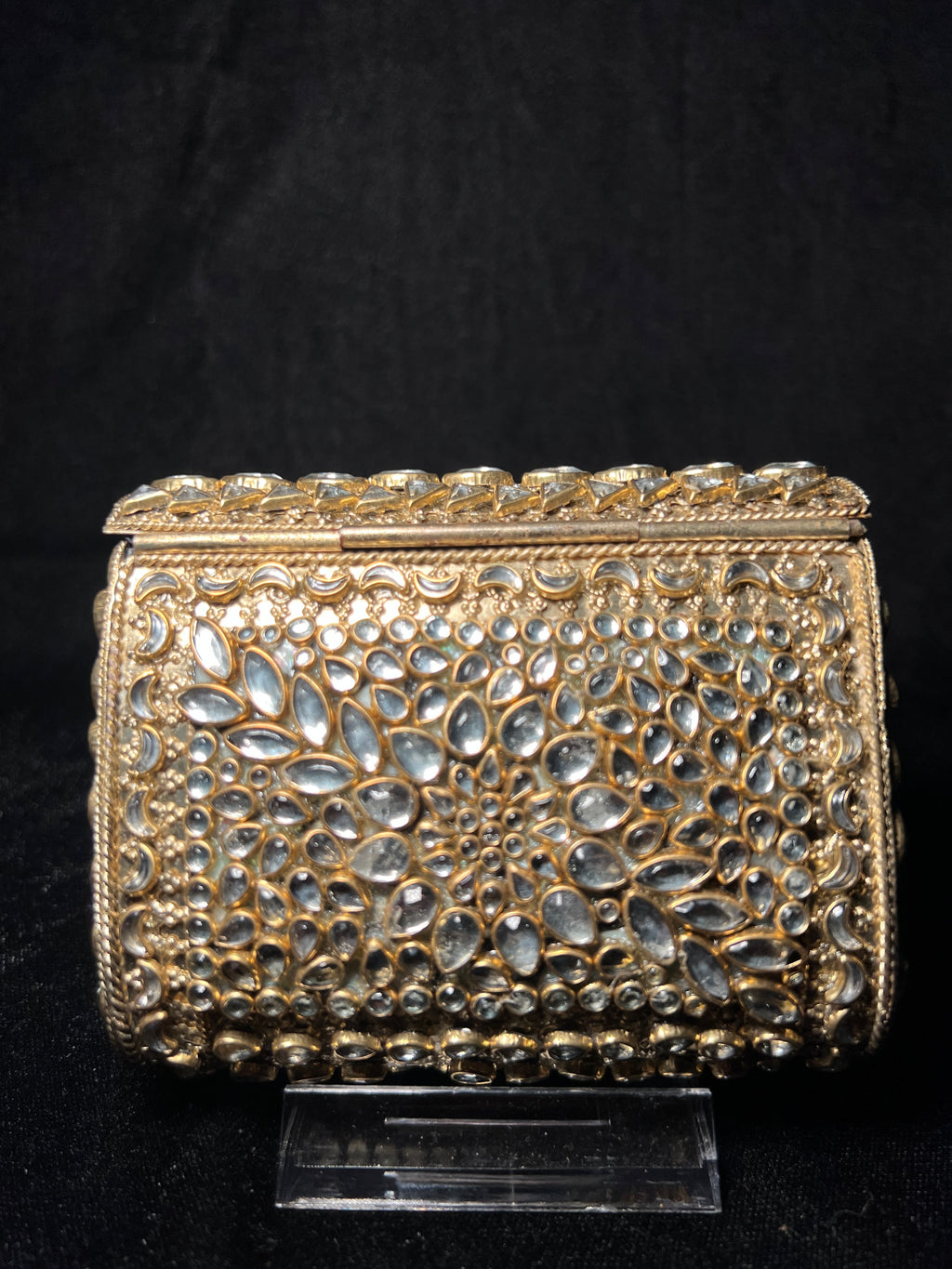 Small Rectangular Kundan Clutch | RKC-111