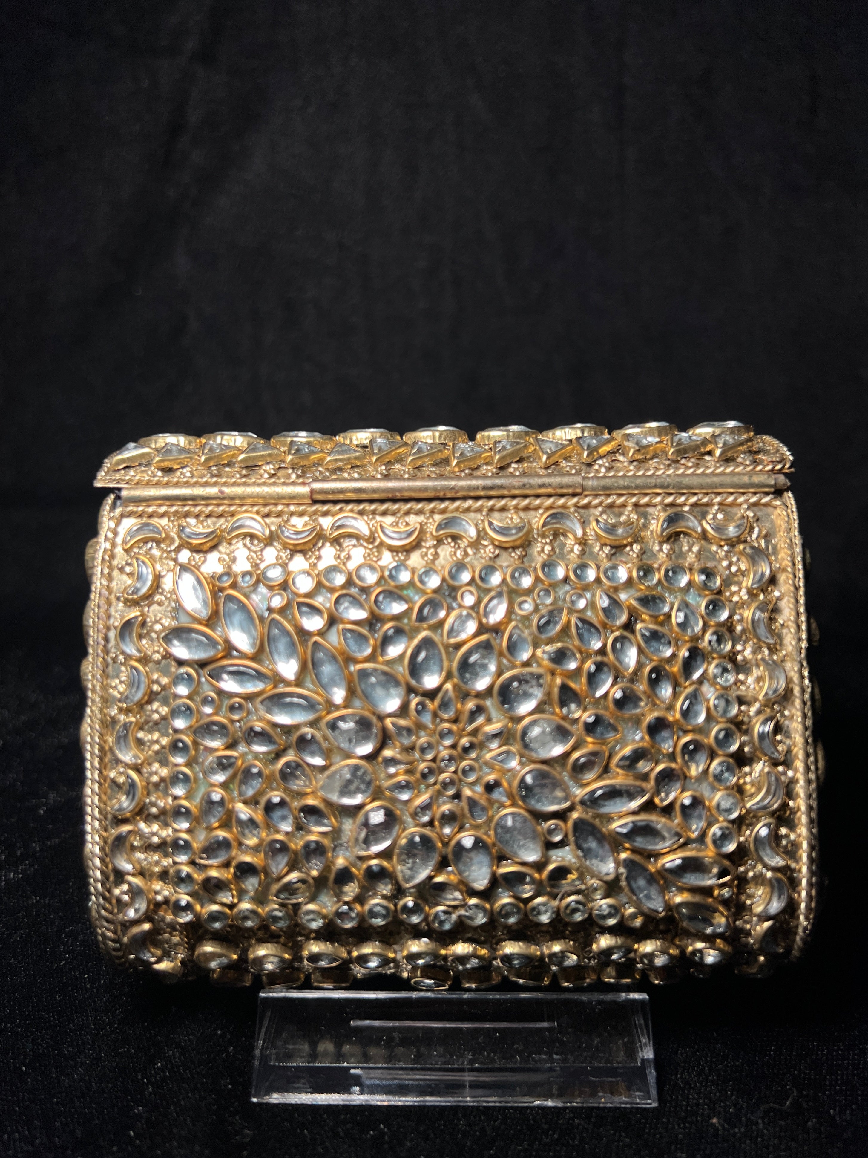 Small Rectangular Kundan Clutch | RKC-111