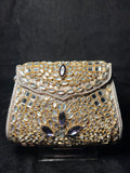 Small Trapezoid Kundan Clutch | RKC-114