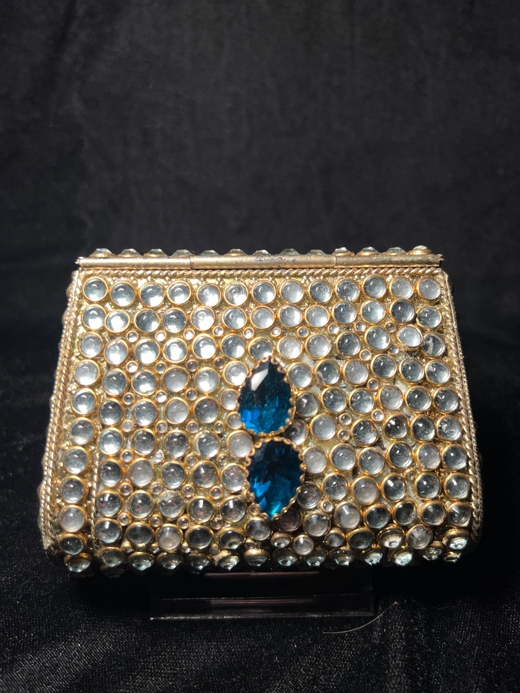Small Trapezoid Kundan Clutch | RKC-115