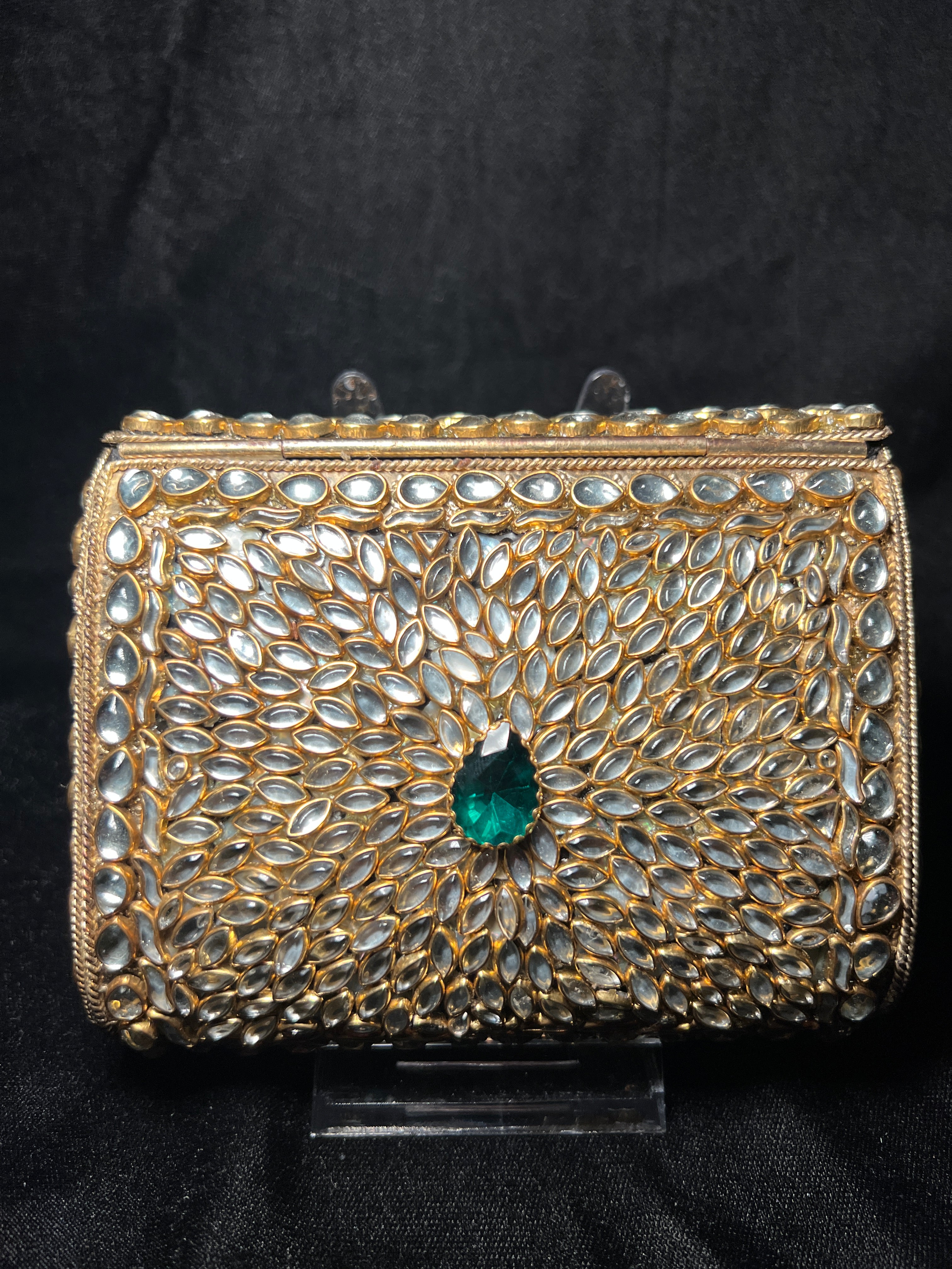 Large Rectangular Kundan Clutch | RKC-124
