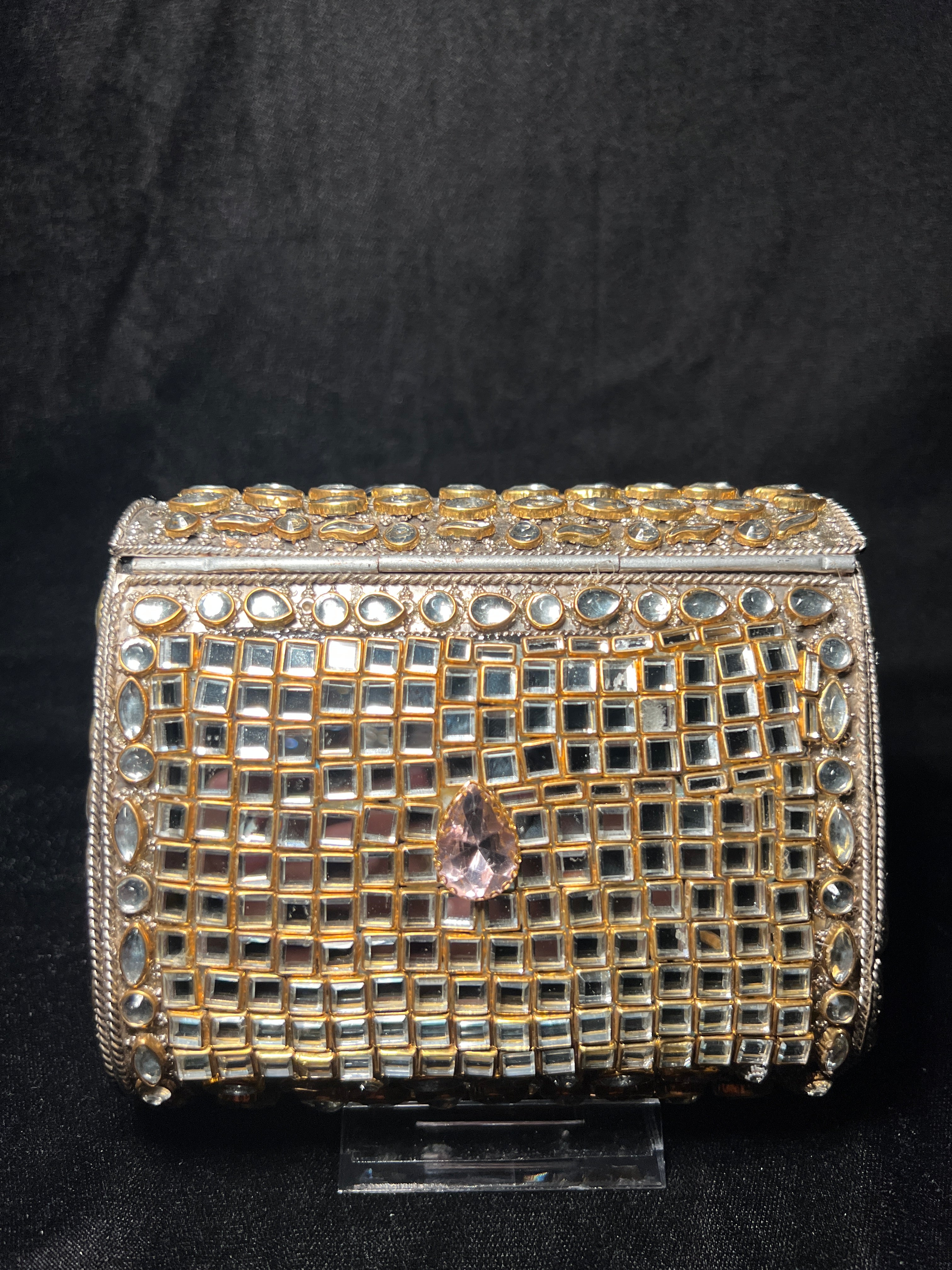 Large Rectangular Kundan Clutch | RKC-125