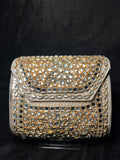 Large Rectangular Kundan Clutch | RKC-126