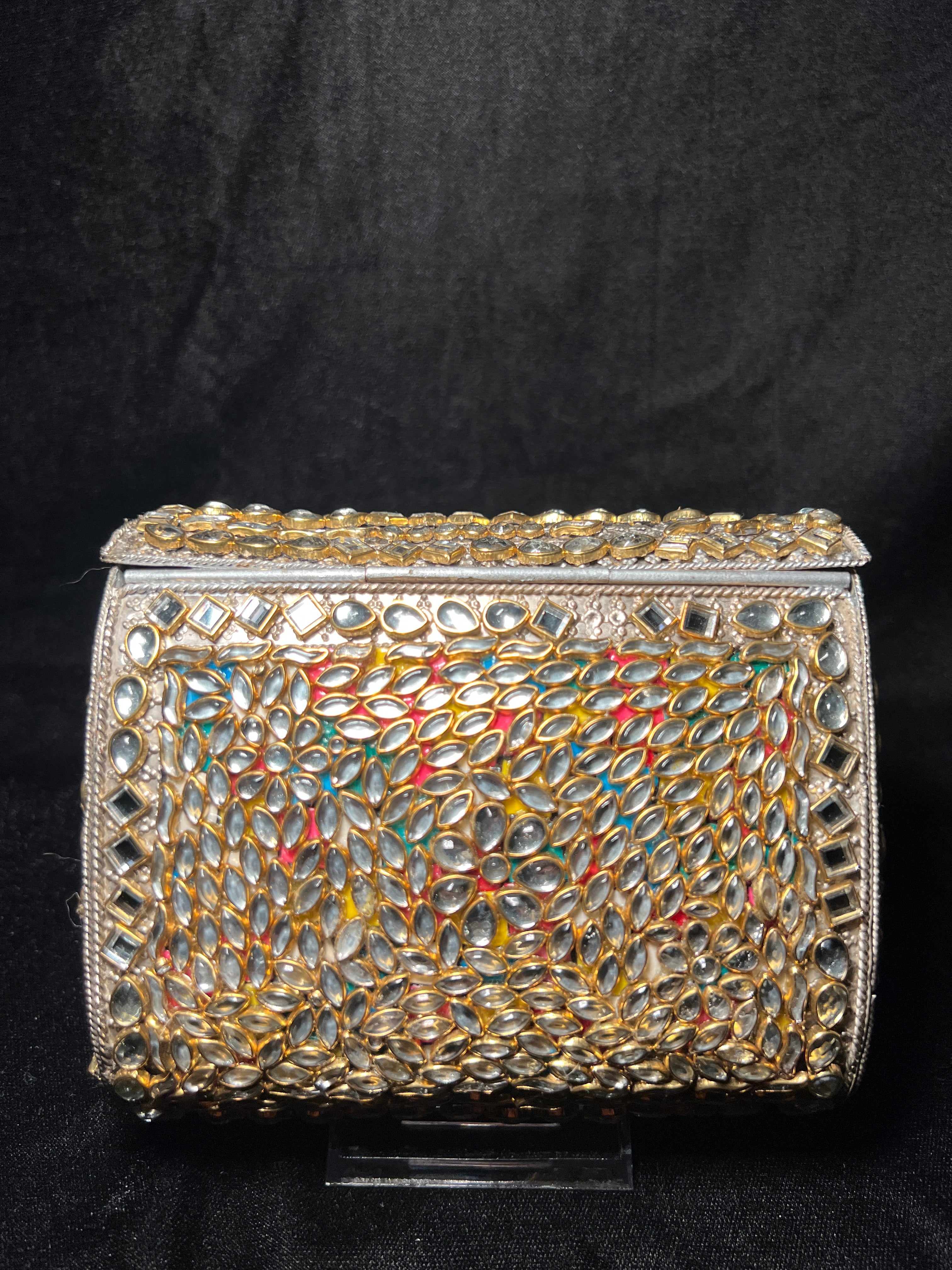 Large Rectangular Kundan Clutch | RKC-127