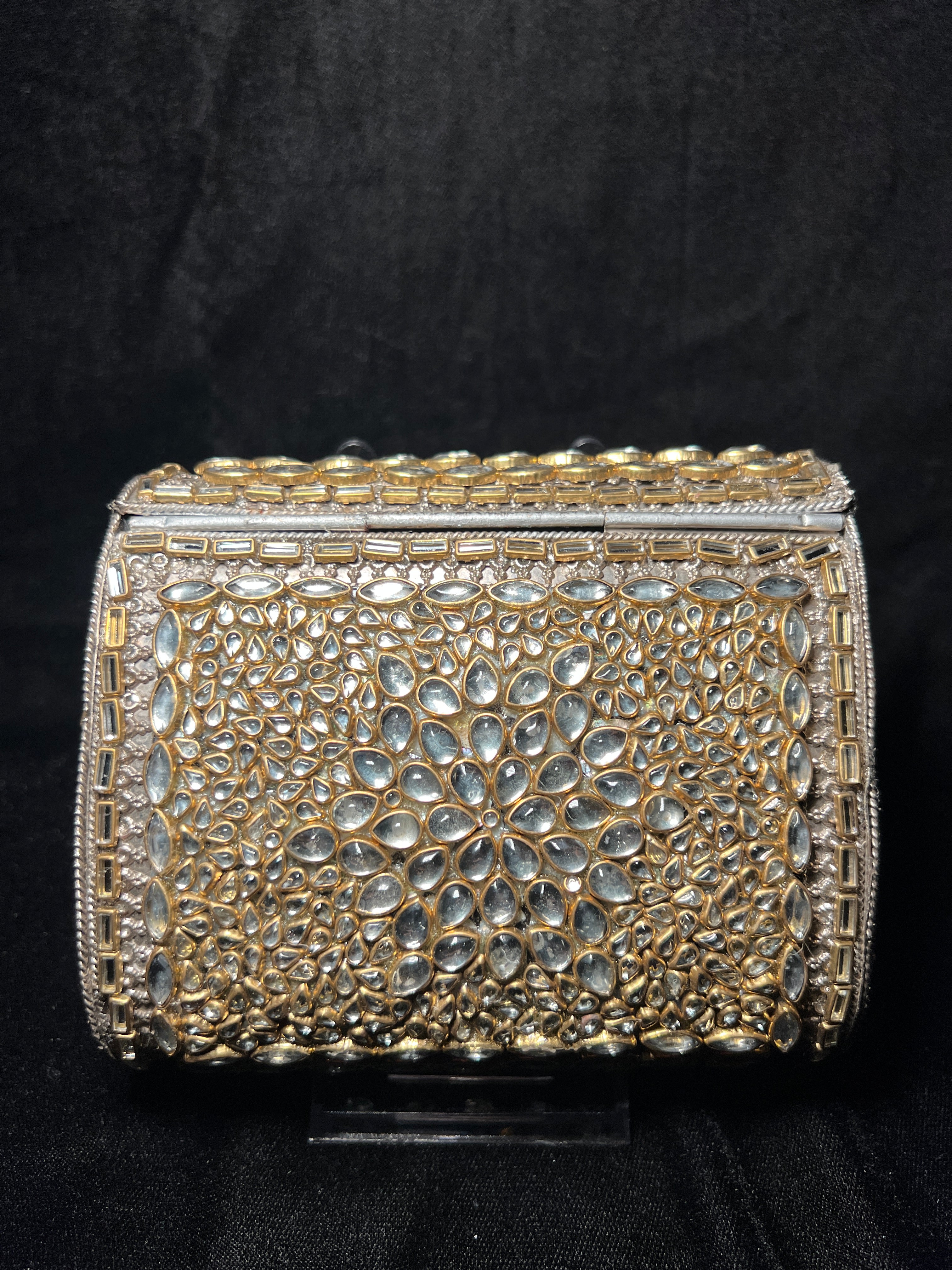 Large Rectangular Kundan Clutch | RKC-129