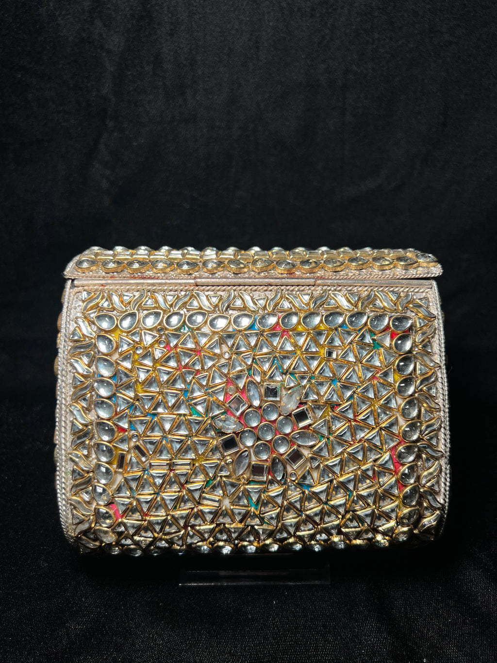 Large Rectangular Kundan Clutch | RKC-130
