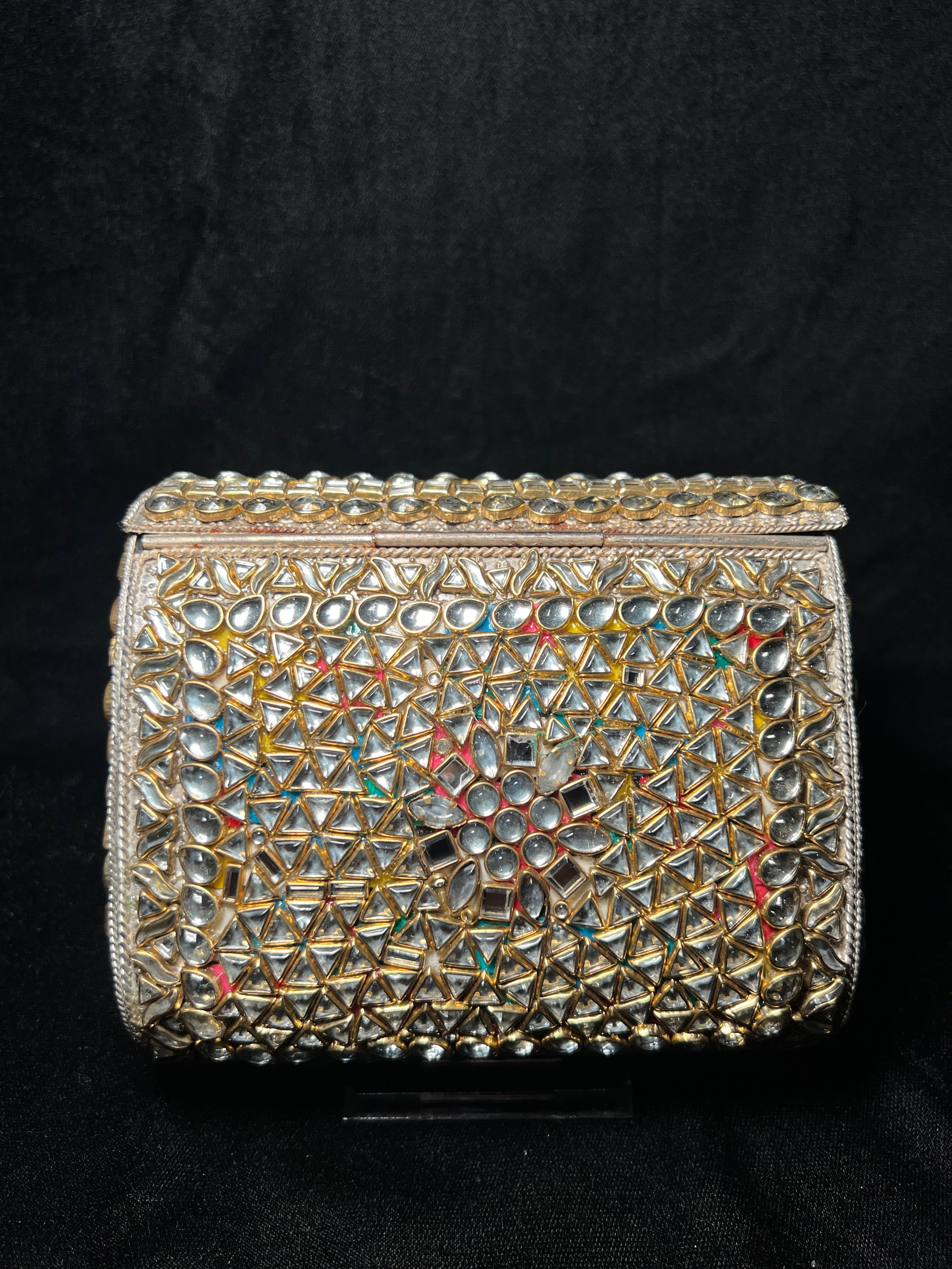 Large Rectangular Kundan Clutch | RKC-130