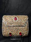 Large Rectangular Kundan Clutch | RKC-132