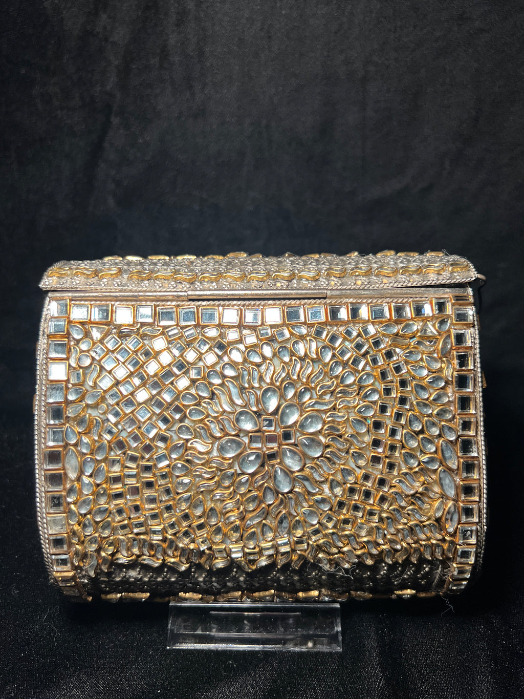 Large Rectangular Kundan Clutch | RKC-132