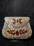 Medium Trapezoid Kundan Clutch | RKC-133