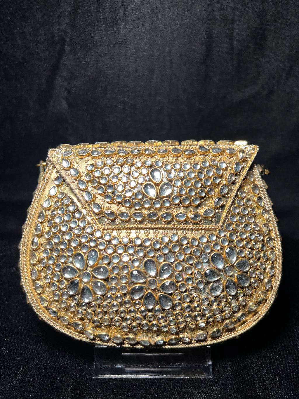 Medium U Kundan Clutch | RKC-137