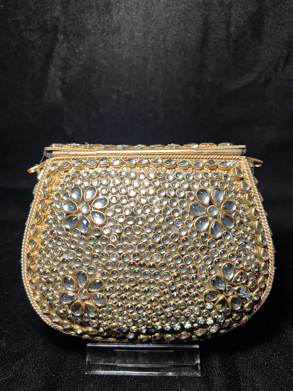 Medium U Kundan Clutch | RKC-137