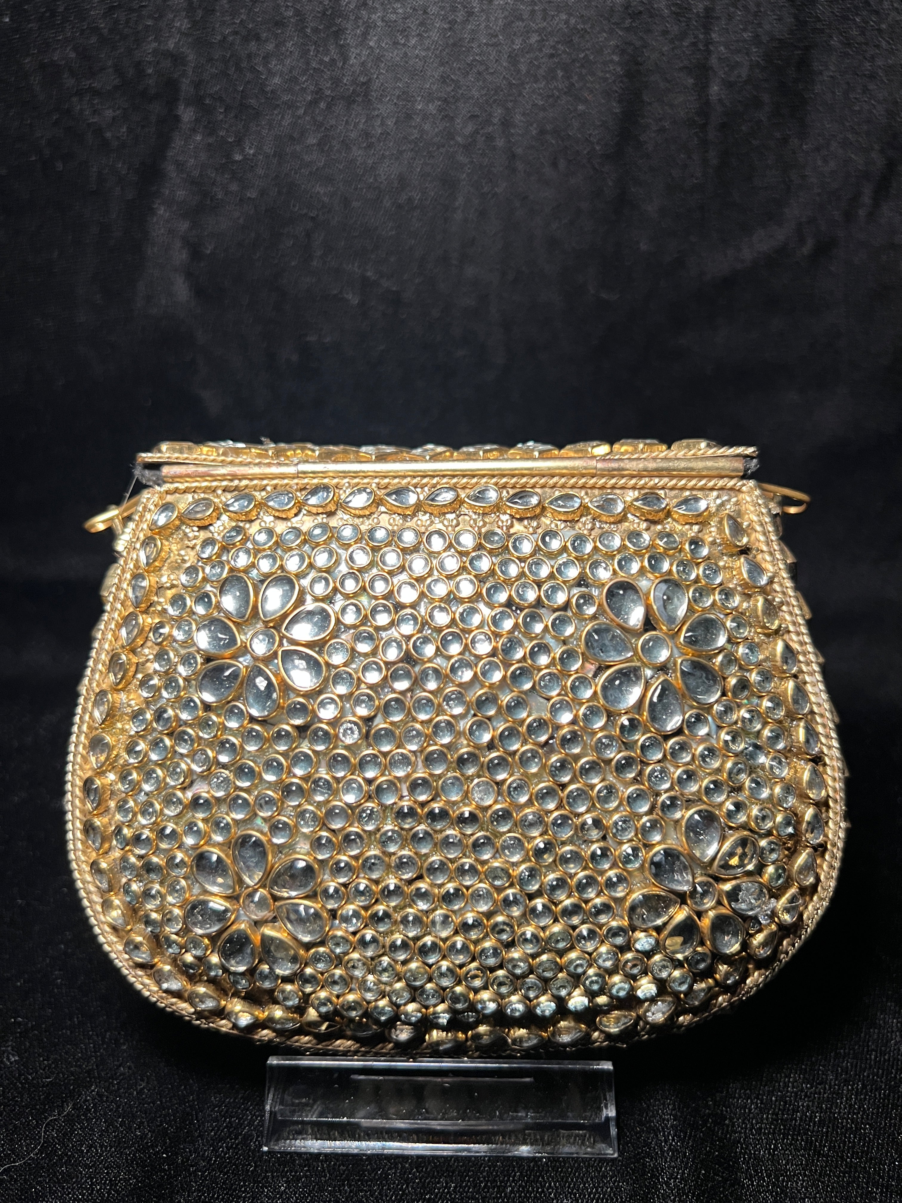 Medium U Kundan Clutch | RKC-137