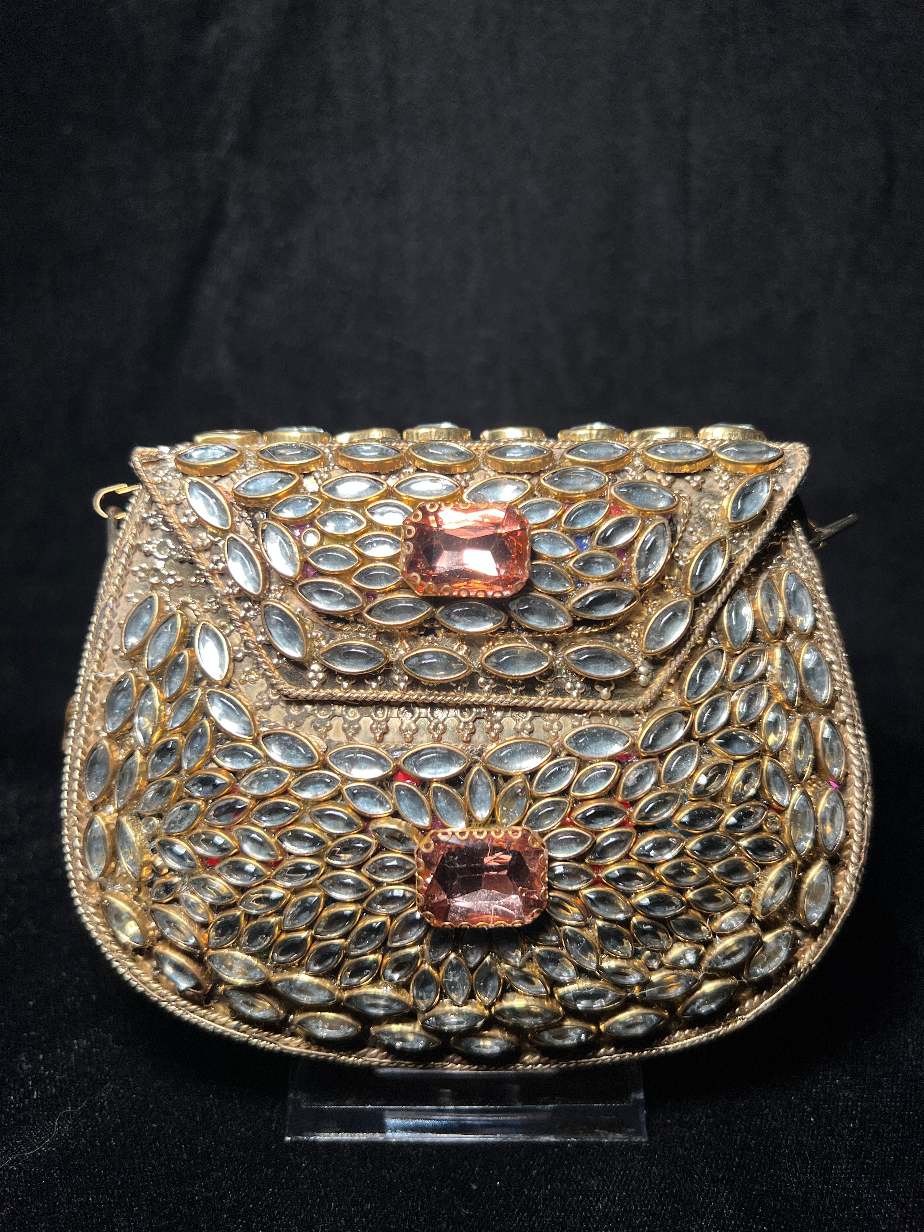 Medium U Kundan Clutch | RKC-138