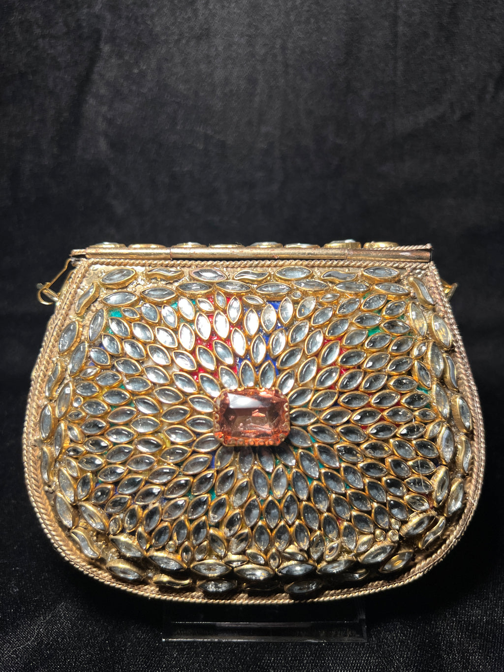 Medium U Kundan Clutch | RKC-138