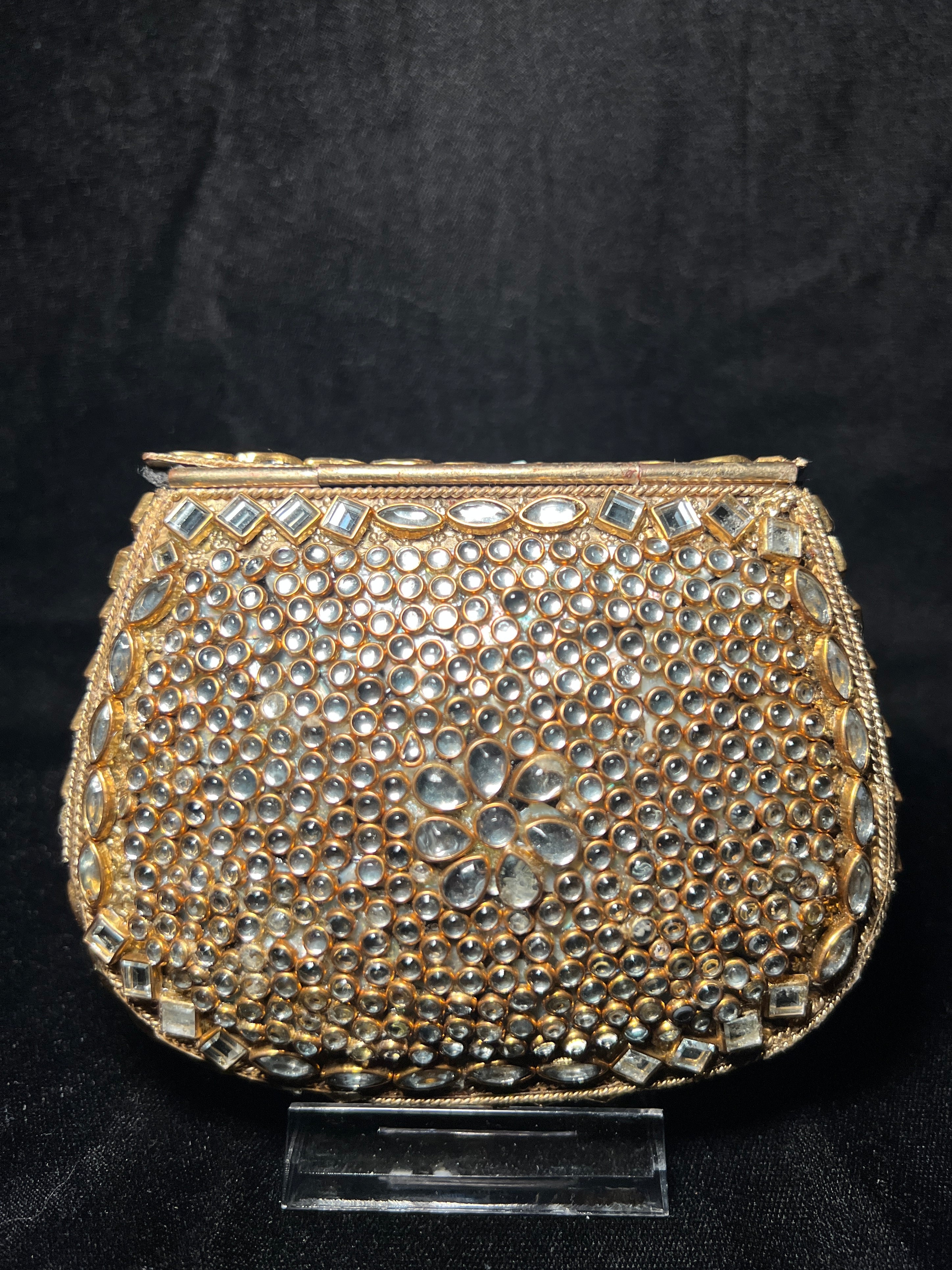Medium U Kundan Clutch | RKC-139