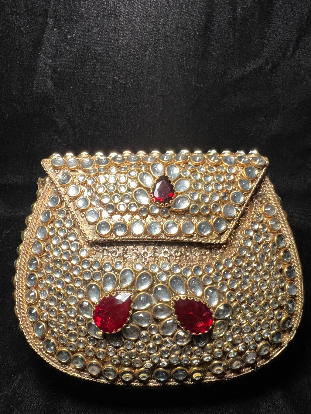 Medium U Kundan Clutch | RKC-140