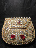 Medium U Kundan Clutch | RKC-140