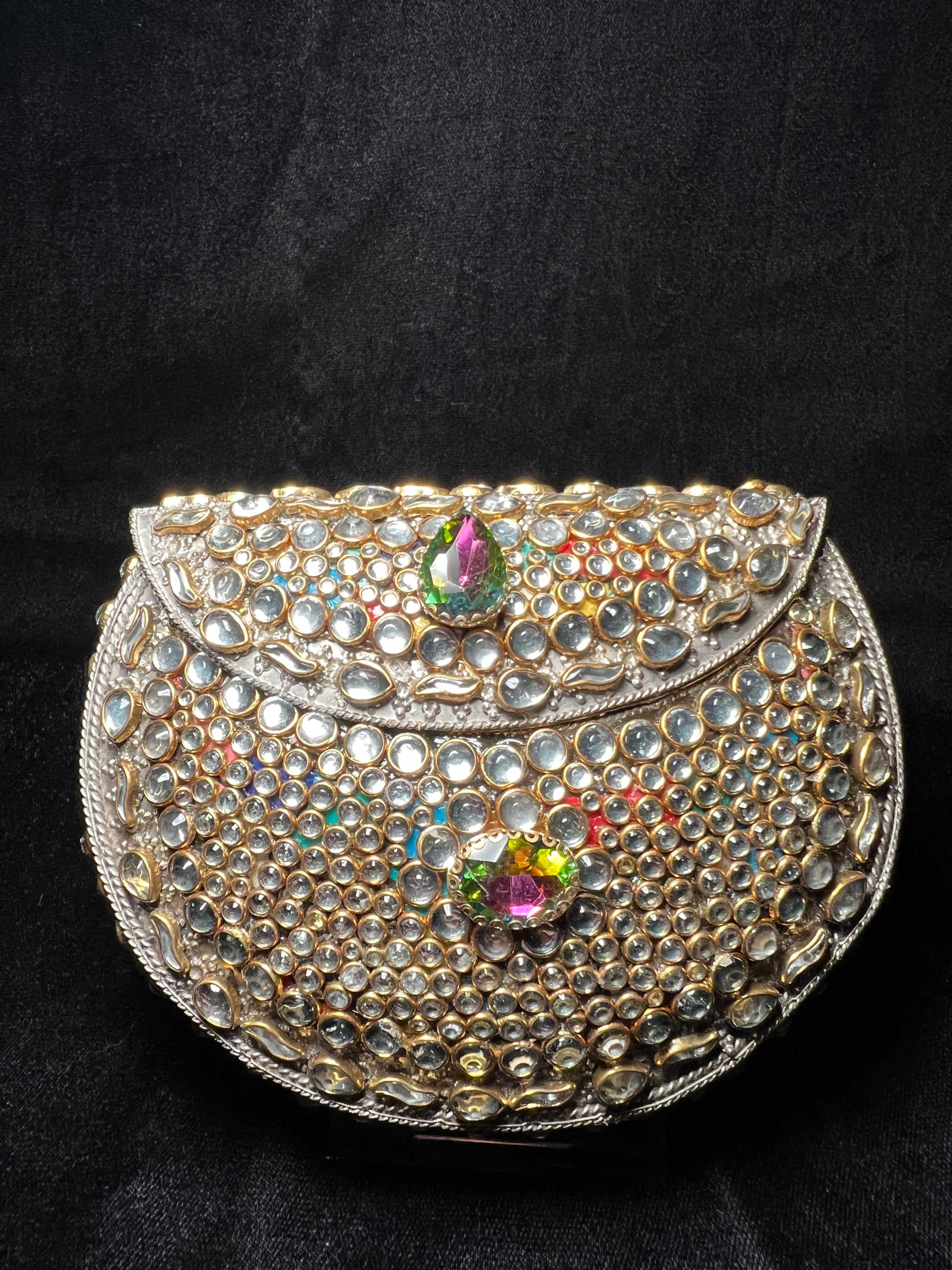 Medium U Kundan Clutch | RKC-142