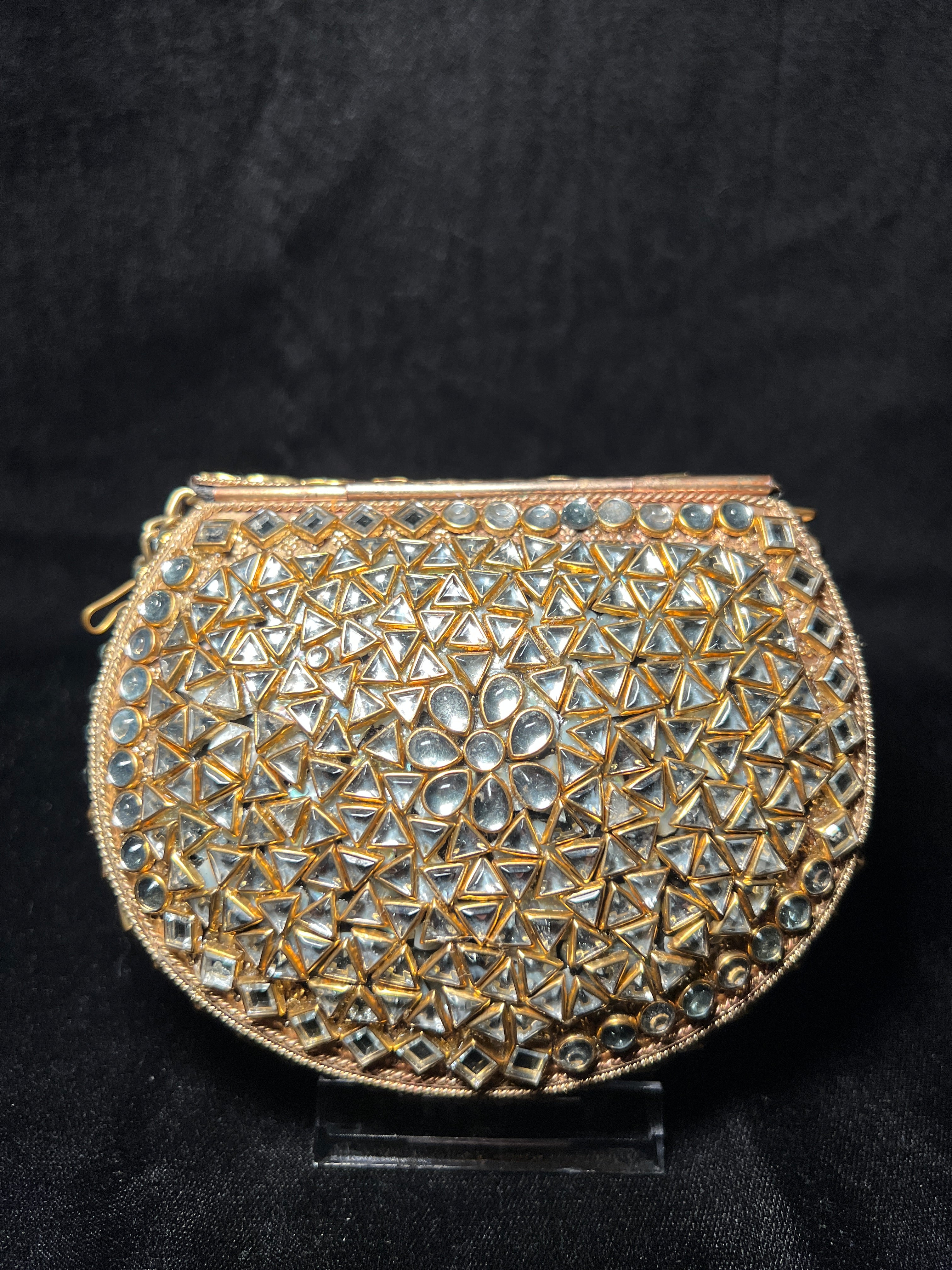 Medium U Kundan Clutch | RKC-144