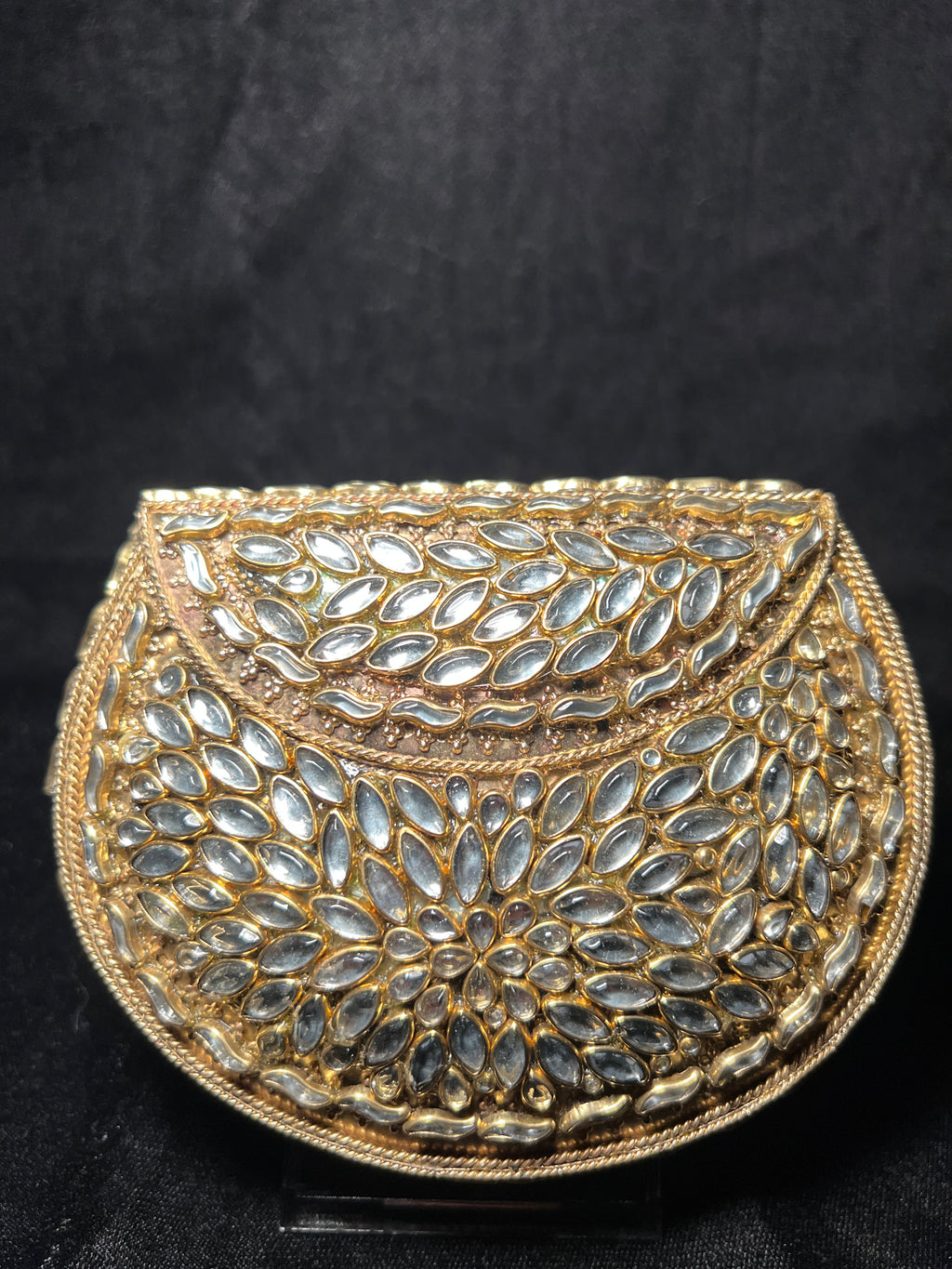 Medium U Kundan Clutch | RKC-145